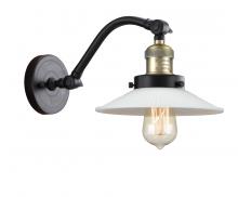  515-1W-BAB-G1-LED - Halophane - 1 Light - 9 inch - Black Antique Brass - Sconce