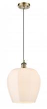  516-1P-AB-G461-12 - Norfolk - 1 Light - 12 inch - Antique Brass - Cord hung - Mini Pendant