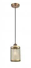  516-1P-BB-M18-BB - Nestbrook - 1 Light - 5 inch - Brushed Brass - Mini Pendant