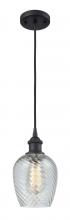  516-1P-BK-G292-LED - Salina - 1 Light - 6 inch - Matte Black - Cord hung - Mini Pendant