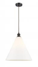  516-1P-OB-GBC-161-LED - Berkshire - 1 Light - 16 inch - Oil Rubbed Bronze - Cord hung - Pendant