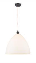  516-1P-OB-GBD-161-LED - Bristol - 1 Light - 16 inch - Oil Rubbed Bronze - Cord hung - Pendant