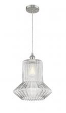  516-1P-SN-G212 - Springwater - 1 Light - 12 inch - Brushed Satin Nickel - Cord hung - Mini Pendant