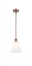 Innovations Lighting 516-1S-AC-GBC-81-LED - Berkshire - 1 Light - 8 inch - Antique Copper - Mini Pendant