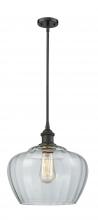  516-1S-OB-G92-L-LED - Fenton - 1 Light - 11 inch - Oil Rubbed Bronze - Mini Pendant