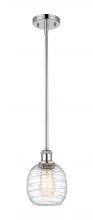 Innovations Lighting 516-1S-PC-G1013-LED - Belfast - 1 Light - 6 inch - Polished Chrome - Mini Pendant