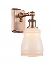  516-1W-AC-G391-LED - Ellery - 1 Light - 5 inch - Antique Copper - Sconce