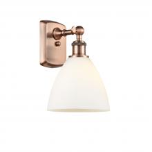  516-1W-AC-GBD-751-LED - Bristol - 1 Light - 8 inch - Antique Copper - Sconce