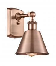  516-1W-AC-M8-LED - Smithfield - 1 Light - 7 inch - Antique Copper - Sconce