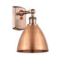  516-1W-AC-MBD-75-AC-LED - Bristol - 1 Light - 8 inch - Antique Copper - Sconce