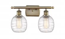  516-2W-AB-G1013-LED - Belfast - 2 Light - 16 inch - Antique Brass - Bath Vanity Light