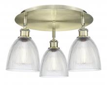  516-3C-AB-G382 - Castile - 3 Light - 18 inch - Antique Brass - Flush Mount