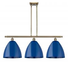 Innovations Lighting 516-3I-AB-MBD-12-BL-LED - Plymouth - 3 Light - 39 inch - Antique Brass - Cord hung - Island Light