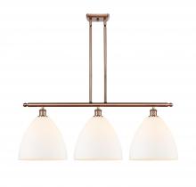  516-3I-AC-GBD-121 - Bristol - 3 Light - 39 inch - Antique Copper - Cord hung - Island Light