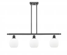  516-3I-BK-G101-LED - Belfast - 3 Light - 36 inch - Matte Black - Cord hung - Island Light