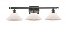  516-3W-BK-G131 - Orwell - 3 Light - 28 inch - Matte Black - Bath Vanity Light