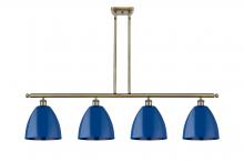 Innovations Lighting 516-4I-AB-MBD-9-BL-LED - Plymouth - 4 Light - 48 inch - Antique Brass - Cord hung - Island Light