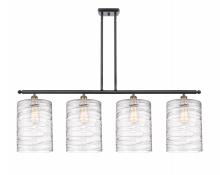  516-4I-BAB-G1113-L - Cobbleskill - 4 Light - 48 inch - Black Antique Brass - Cord hung - Island Light