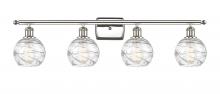 Innovations Lighting 516-4W-PN-G1213-6 - Athens Deco Swirl - 4 Light - 36 inch - Polished Nickel - Bath Vanity Light