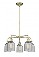  516-5CR-AB-G257 - Caledonia - 5 Light - 23 inch - Antique Brass - Chandelier