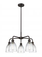  516-5CR-OB-G442 - Brookfield - 5 Light - 24 inch - Oil Rubbed Bronze - Chandelier