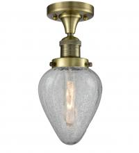  517-1CH-AB-G165-LED - Geneseo - 1 Light - 7 inch - Antique Brass - Semi-Flush Mount