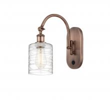  518-1W-AC-G1113-LED - Cobbleskill - 1 Light - 5 inch - Antique Copper - Sconce