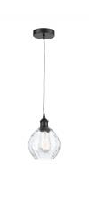  616-1P-BK-G362-LED - Waverly - 1 Light - 6 inch - Matte Black - Cord hung - Mini Pendant