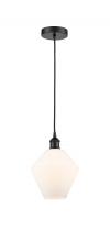  616-1P-BK-G651-8-LED - Cindyrella - 1 Light - 8 inch - Matte Black - Cord hung - Mini Pendant