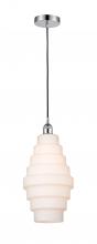 Innovations Lighting 616-1P-PC-G671-8 - Cascade - 1 Light - 8 inch - Polished Chrome - Cord hung - Mini Pendant