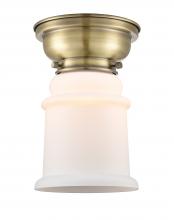  623-1F-AB-G181-LED - Canton - 1 Light - 6 inch - Antique Brass - Flush Mount