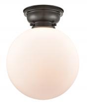 Innovations Lighting 623-1F-OB-G201-12-LED - Beacon - 1 Light - 12 inch - Oil Rubbed Bronze - Flush Mount