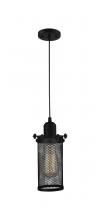  900-1P-BK-CE219-BK-LED - Quincy Hall - 1 Light - 5 inch - Matte Black - Cord hung - Mini Pendant