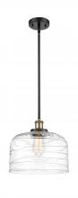  916-1S-BAB-G713-L - Bell - 1 Light - 12 inch - Black Antique Brass - Mini Pendant