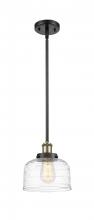  916-1S-BAB-G713-LED - Bell - 1 Light - 8 inch - Black Antique Brass - Mini Pendant