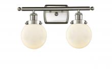 Innovations Lighting 916-2W-SN-G201-6-LED - Beacon - 2 Light - 16 inch - Brushed Satin Nickel - Bath Vanity Light