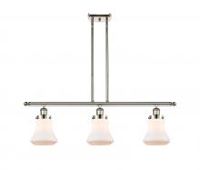  916-3I-PN-G191 - Bellmont - 3 Light - 36 inch - Polished Nickel - Stem Hung - Island Light