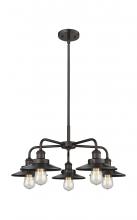  916-5CR-OB-M5-OB - Edison - 5 Light - 27 inch - Oil Rubbed Bronze - Chandelier