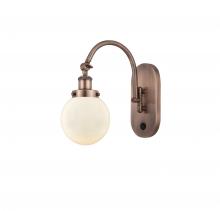  918-1W-AC-G201-6-LED - Beacon - 1 Light - 6 inch - Antique Copper - Sconce