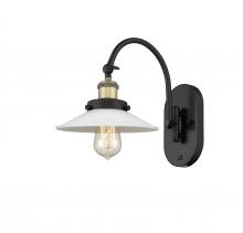  918-1W-BAB-G1-LED - Halophane - 1 Light - 9 inch - Black Antique Brass - Sconce