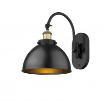  918-1W-BAB-MFD-10-BK-LED - Ballston Urban - 1 Light - 10 inch - Black Antique Brass - Sconce