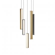  PD-64805R-BK/AB-BK - Chaos Multilight Pendant Light