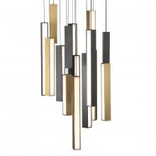  PD-64815R-BK/AB-BK - Chaos Multilight Pendant Light