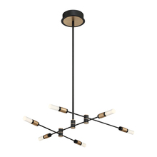  37050-016 - Albany, Chandelier, 6LT , LED, Blk