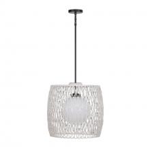  46635-013 - Lara 1 Light Outdoor Pendant in Light Gray