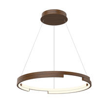  PD52724-WT - Anello Minor 24-in Walnut LED Pendant