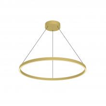  PD87132-BG - Cerchio 32-in Brushed Gold LED Pendant