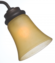  99036 - SIDE GLS AMBER LINEN STD BELL