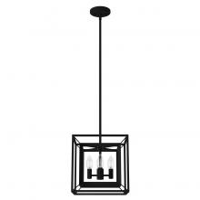  19412 - Hunter Doherty Natural Black Iron 4 Light Medium Pendant Ceiling Light Fixture