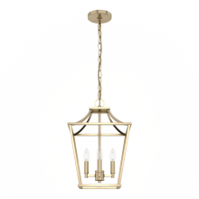  19066 - Hunter Laurel Ridge Alturas Gold 4 Light Small Pendant Ceiling Light Fixture